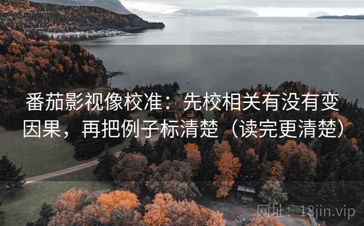 番茄影视像校准：先校相关有没有变因果，再把例子标清楚（读完更清楚）